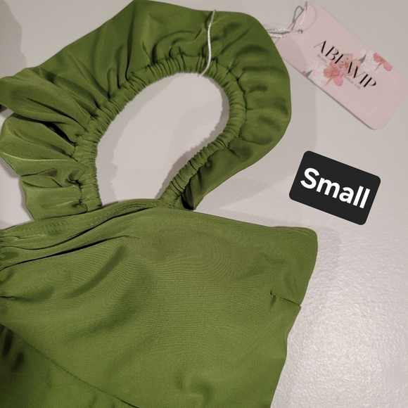 Green One-Piece Swimsuit NWT - Picture 3 of 3